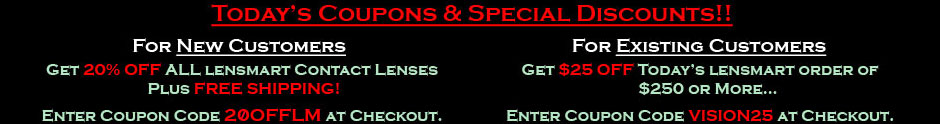 FX Theatrical Contact Lenses Coupons, Sales and Shipping Discounts