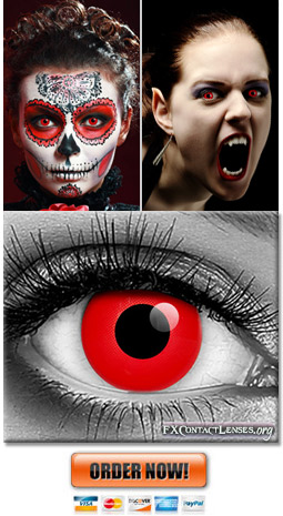 Red Vampire Contact Lenses