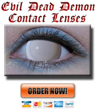 White Out Demon Contacts