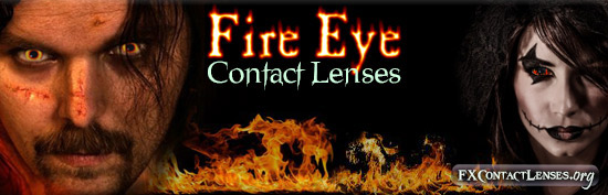 Fire Eye Contact Lenses