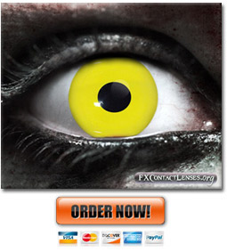 Zombie Yellow Contact Lenses