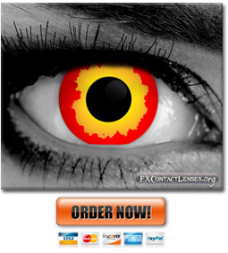 Red Darth Maul Colored Lenses Daily, Sith Eye SFX Cosplay Contacts