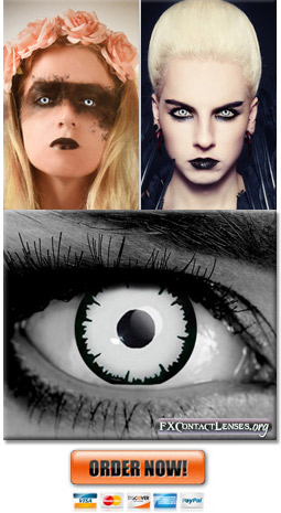 10 Scary White Contact Lenses